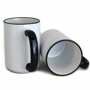 Black Rim and Handle Mug