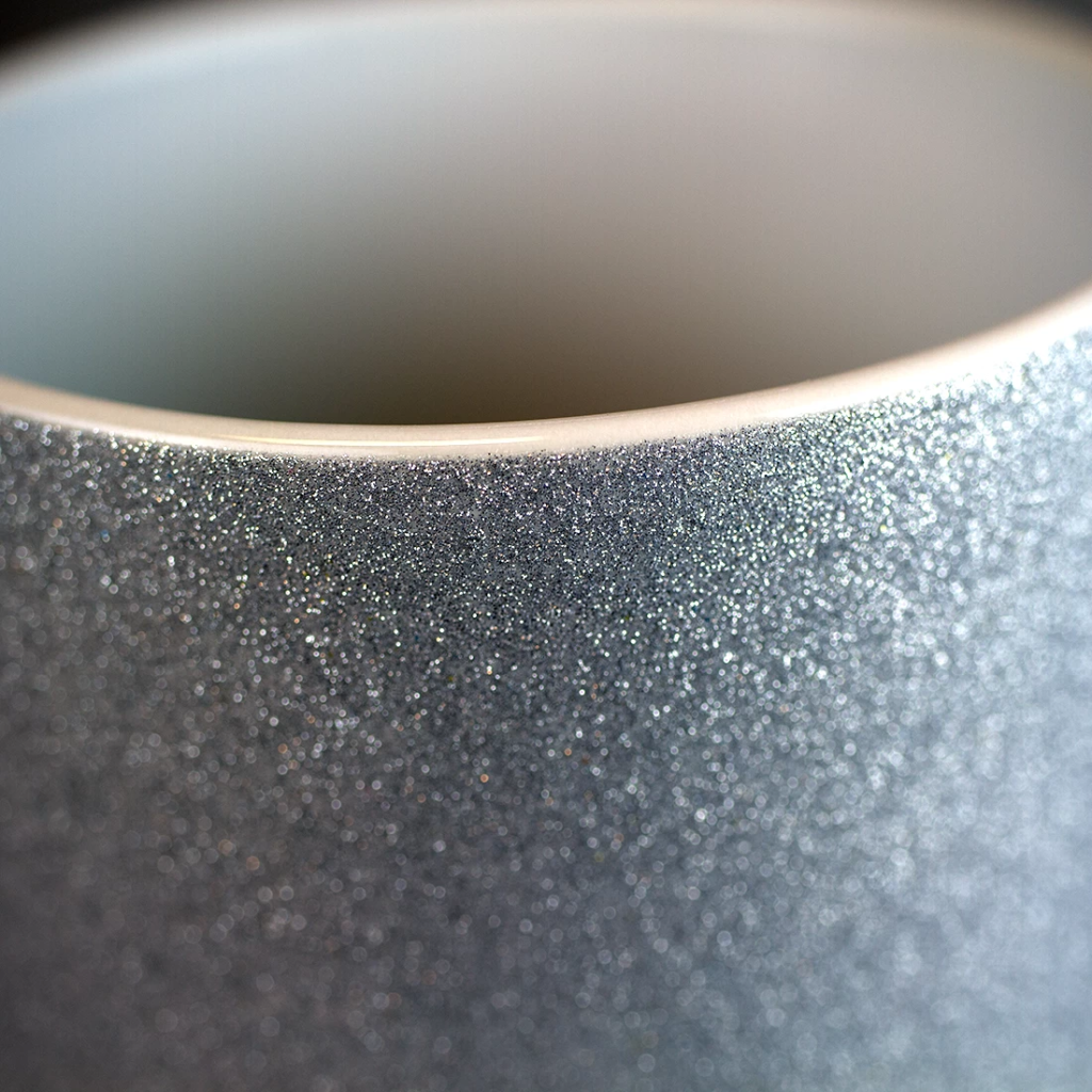 Silver Glitter Mug