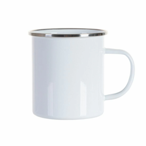 Enamel Cup with Flat Bottom