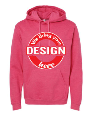 Heather Fuchsia Unisex Pullover Hoodie