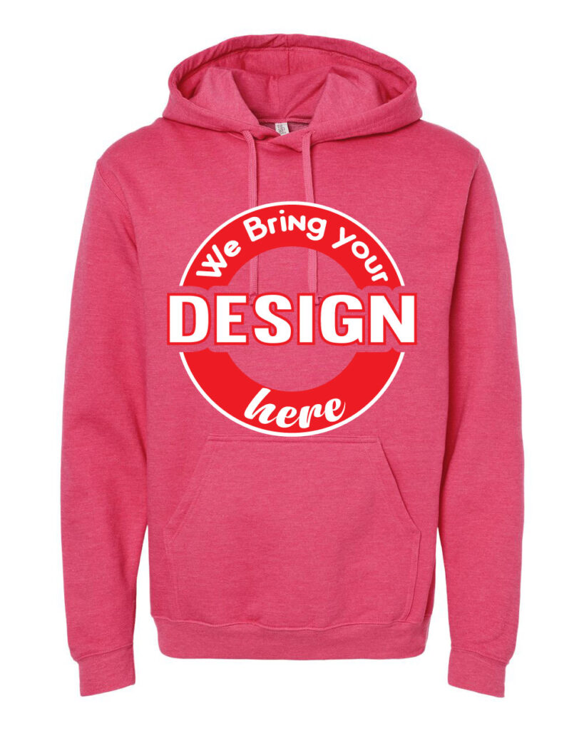 Heather Fuchsia Unisex Pullover Hoodie