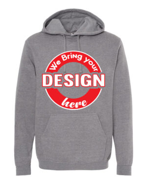 Heather Grey Unisex Pullover Hoodie