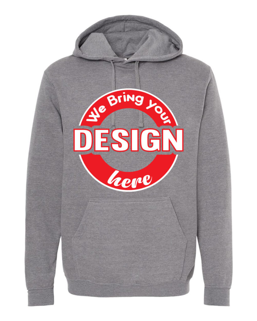 Heather Grey Unisex Pullover Hoodie