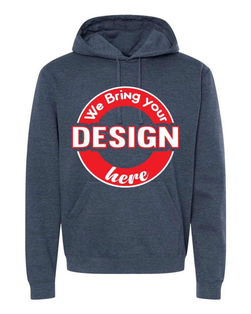 Heather Navy Unisex Pullover Hoodie