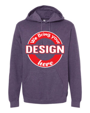 Heather Purple Unisex Pullover Hoodie