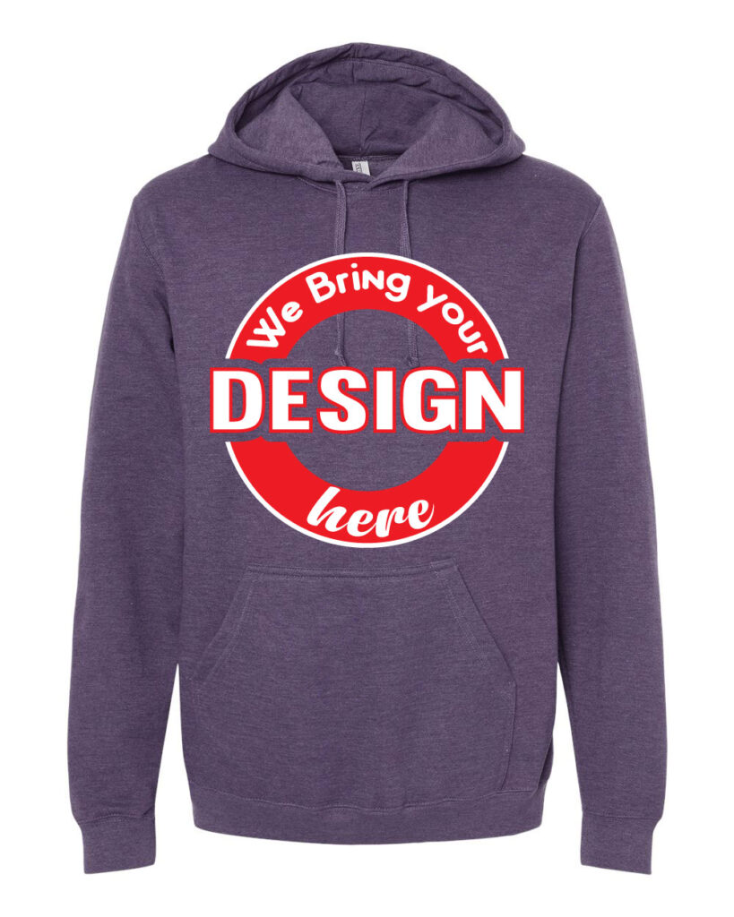 Heather Purple Unisex Pullover Hoodie