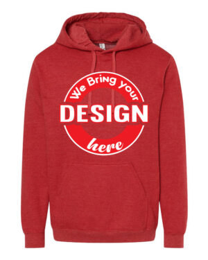 Heather Red Unisex Pullover Hoodie