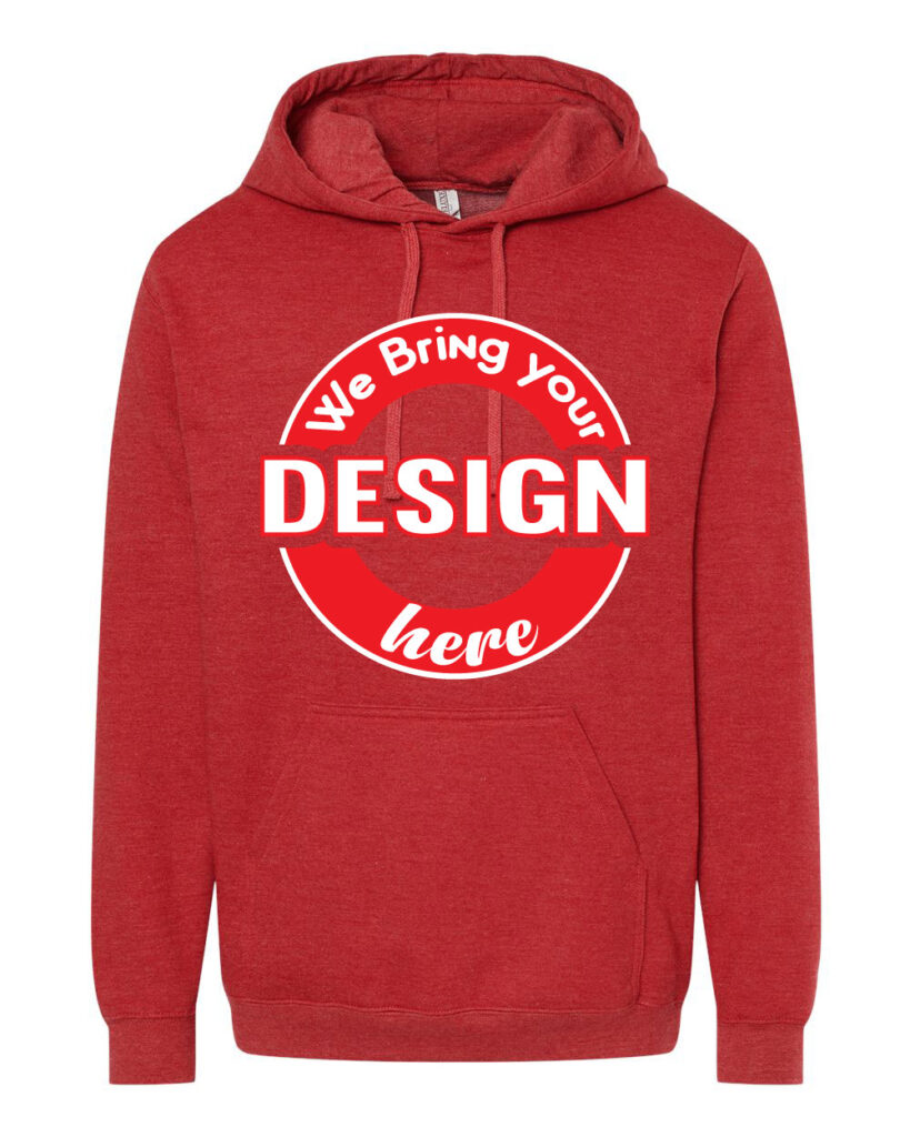 Heather Red Unisex Pullover Hoodie