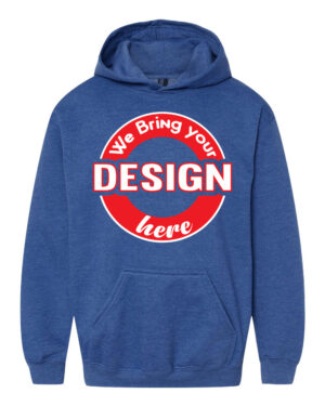 Heather Royal Youth Fleece Pullover Hoodie