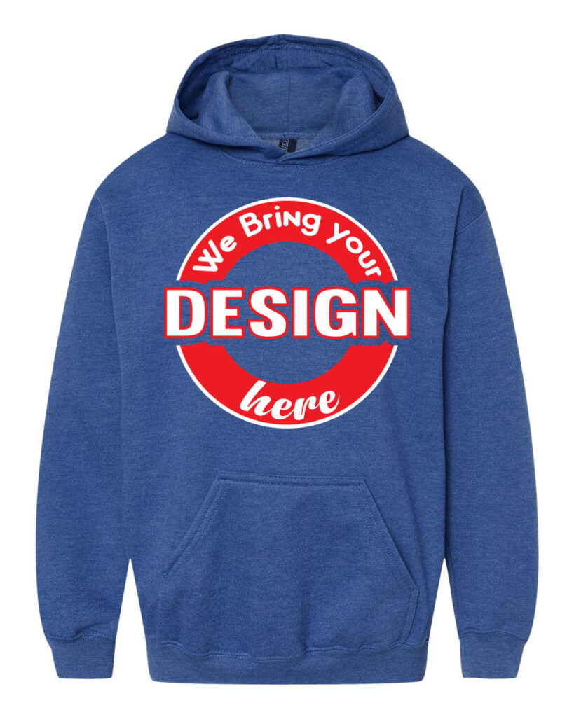 Heather Royal Youth Fleece Pullover Hoodie