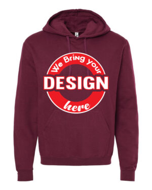 Maroon Unisex Pullover Hoodie