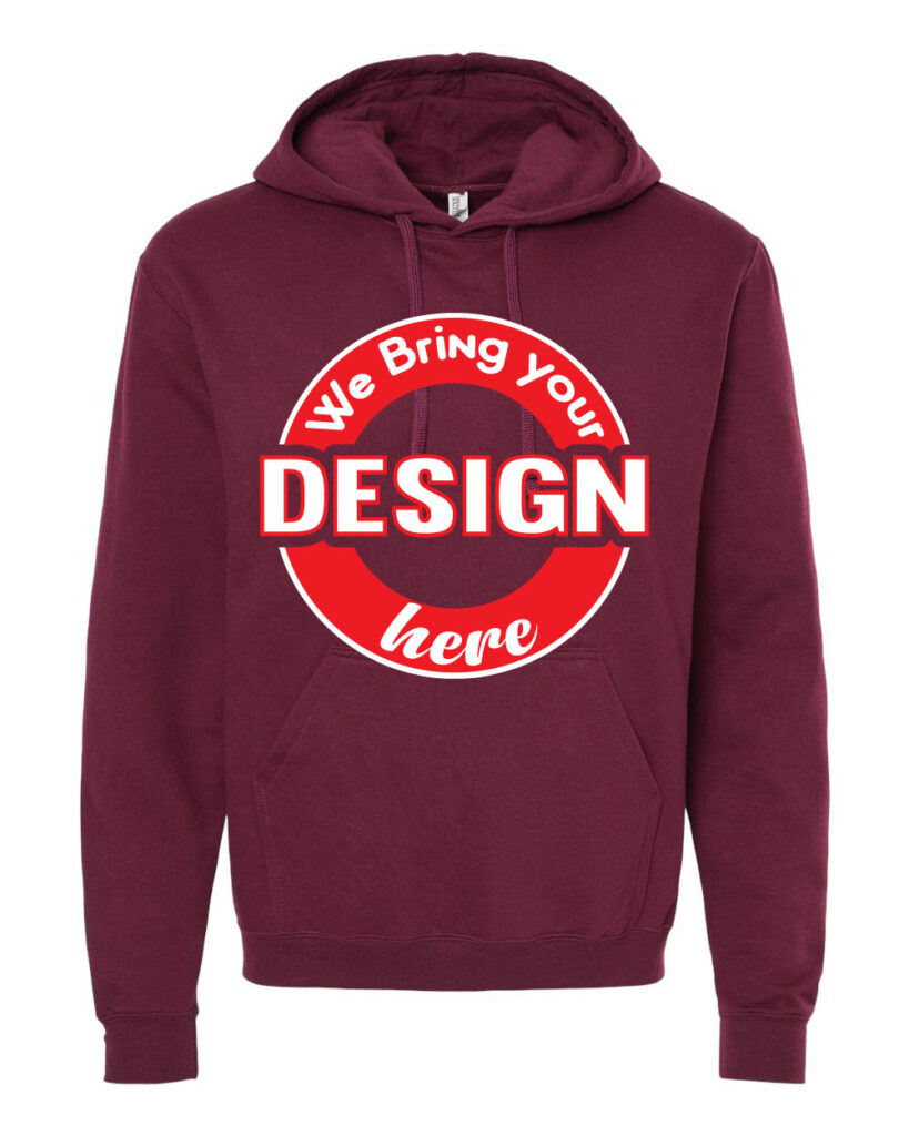 Maroon Unisex Pullover Hoodie