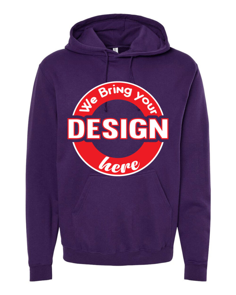 Purple Unisex Pullover Hoodie