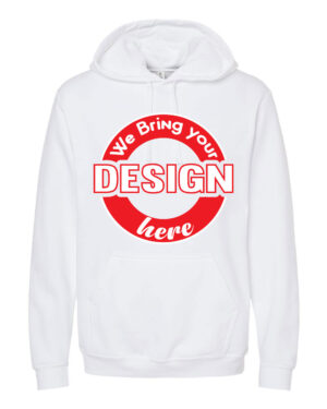 White Unisex Pullover Hoodie
