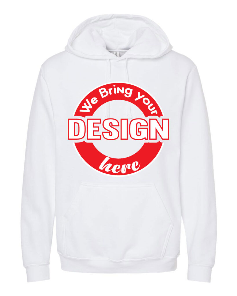 White Unisex Pullover Hoodie