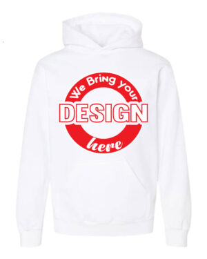 White Youth Fleece Pullover Hoodie